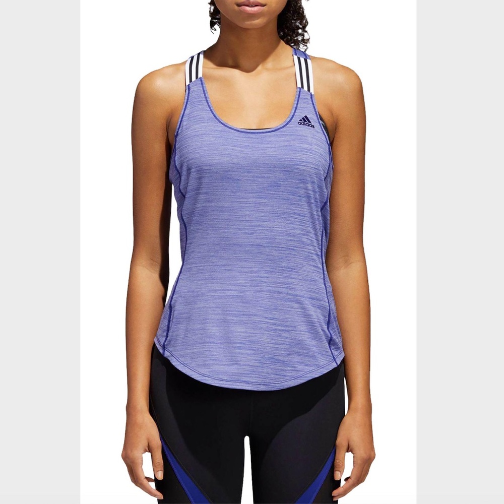 $28 NWT adidas Performance Xback Tank Top Real Purple CF8335 XL